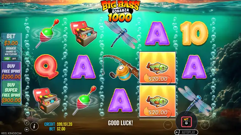 Big Bass Bonanza 1000 gameplay - demo preview